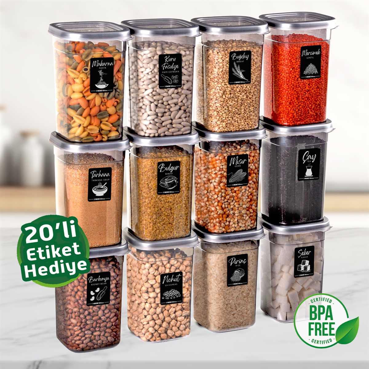 SAKLAMA KABI KARE 1200 ML (12 ADET)