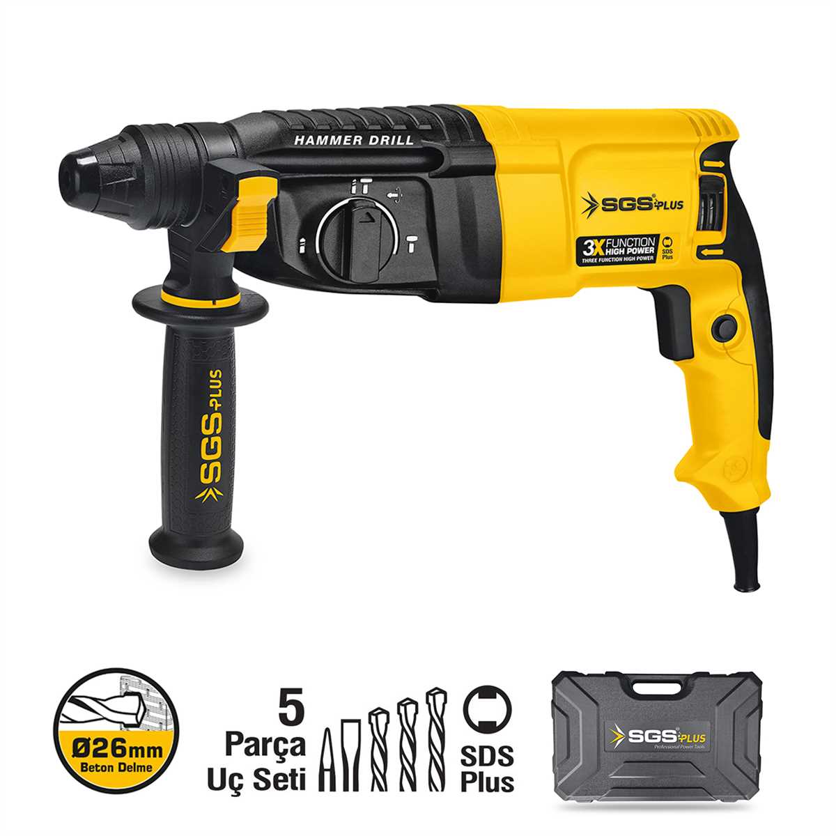 KIRICI-DELİCİ MATKAP 800 Watt 26 MM