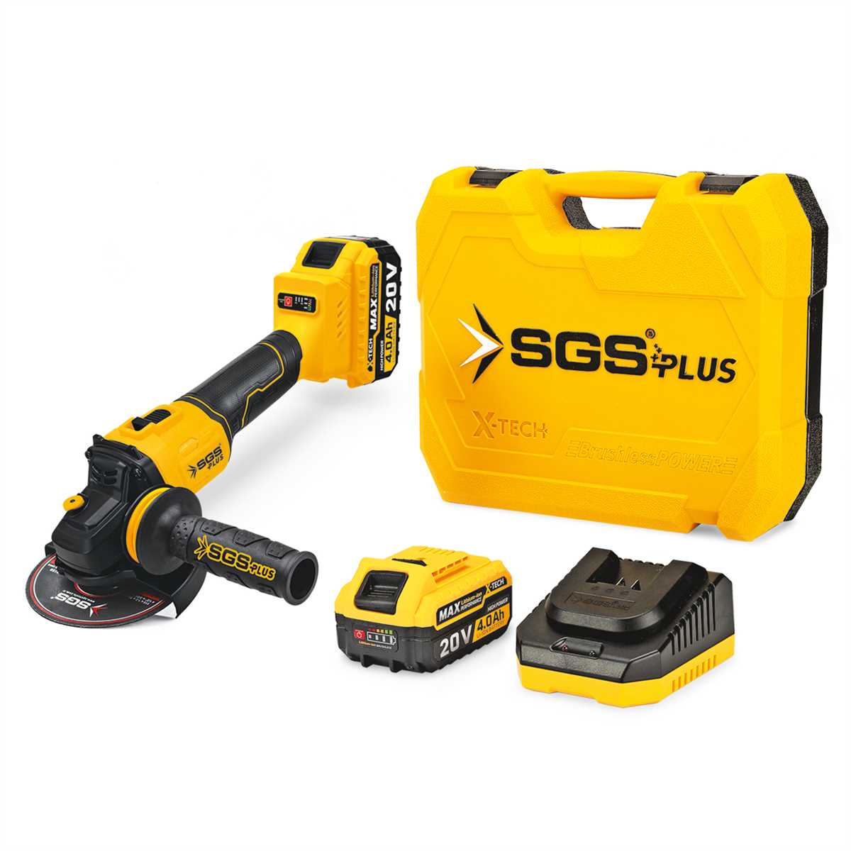 AVUÇ TAŞLAMA MAKİNESİ SETİ 20V 2*4.0A.h (KÖMÜRSÜZ MOTOR)